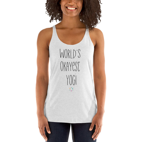 World's Okayest Yogi - Women's Racerback Tank