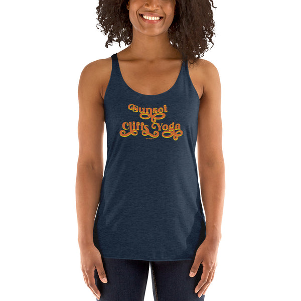 Sunset Cliffs Yoga - Women's Racerback Tank